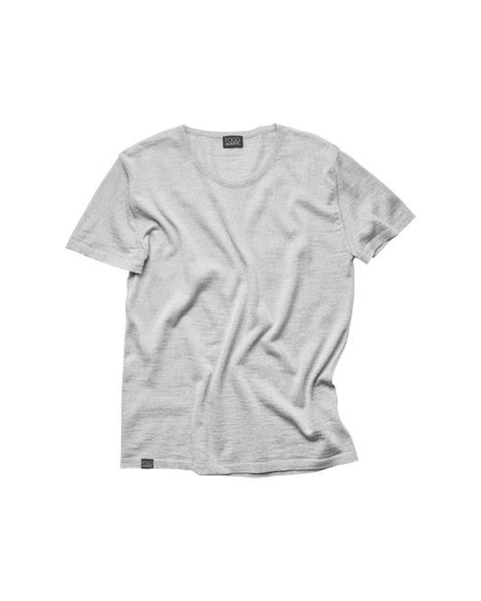 Classic Merino Wool T-Shirt – Grey Sky