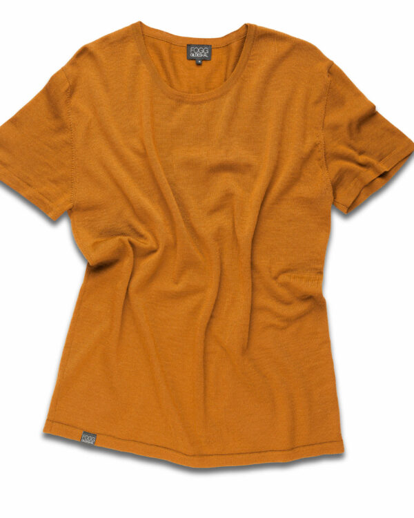 Klassisk t-skjorte merinoull brun