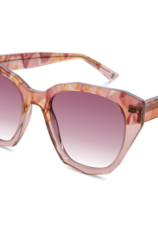 solbrille katteøyne rosa akenberg