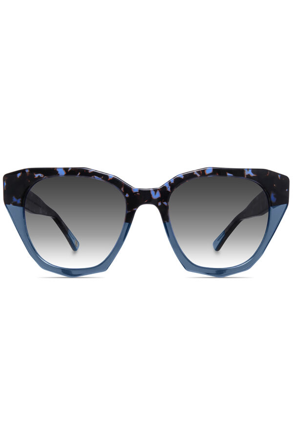solbrille katteøyne blå akenberg