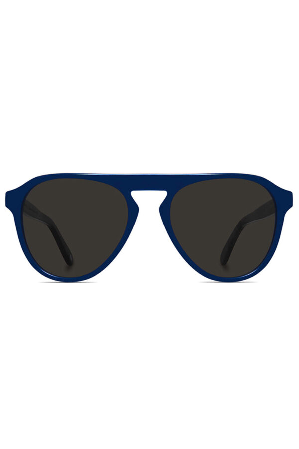solbrille pilotbrille blå akenberg