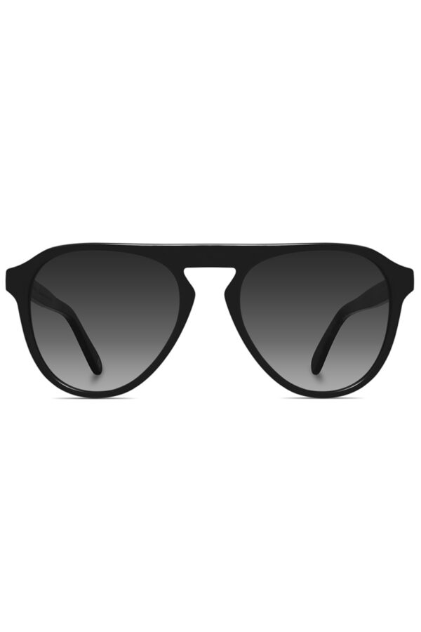 pilotbrille solbrille svart akenberg