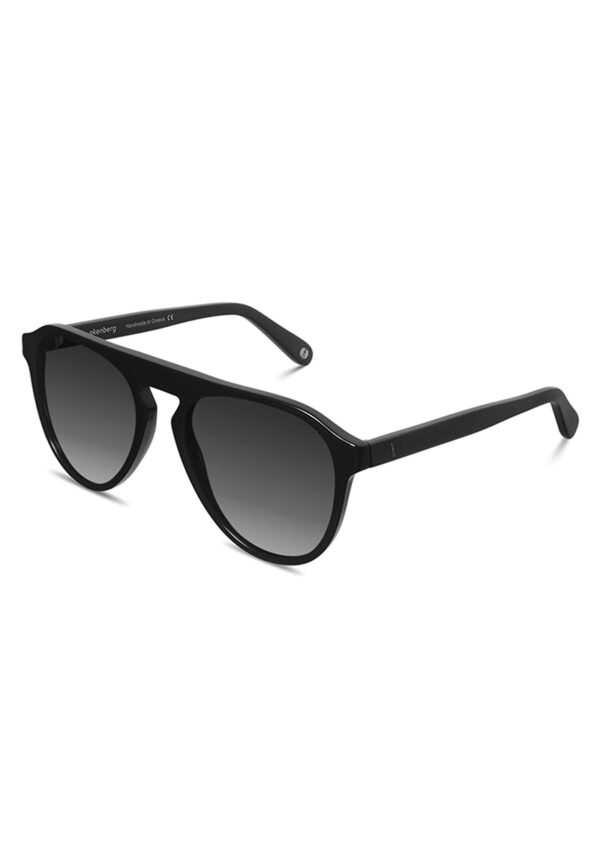 pilotbrille solbrille svart akenberg